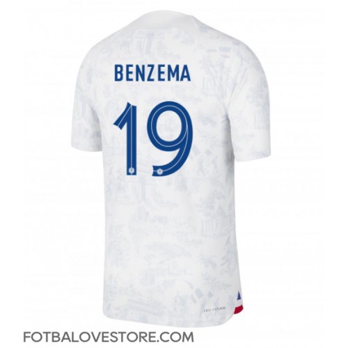 Francie Karim Benzema #19 Venkovní Dres MS 2022 Krátkým Rukávem